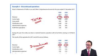 IFRS 5  Discontinued operations  ACCA Financial Reporting FR [upl. by Acnaib986]