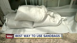 Best ways to use sandbags ahead of Hurricane Irma [upl. by Clercq]