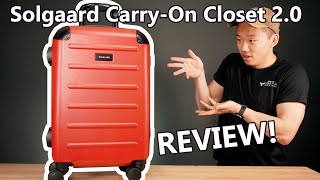 REVIEW  Solgaard Carry on Closet 20 Luggage Review [upl. by Pauiie]