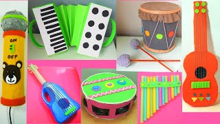 6 INSTRUMENTOS CASEROS CON RECICLAJE ♬ Diy Manualidades [upl. by Torrie]