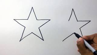 Como hacer Estrellas FACIL 👈⭐⭐How to draw and color stars ⭐⭐ [upl. by Kalasky893]