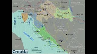 map of Croatia [upl. by Odnalra]