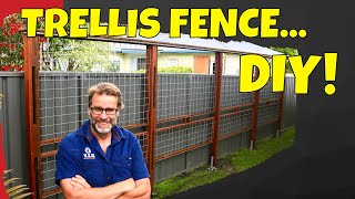 How to Build a Trellis Fence Awesome Easy to Build Project [upl. by Stanfill]