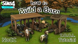 How to Build your own Sheds and Barns  Tutorial  The Sims 4 Cottage Living [upl. by Leiva]