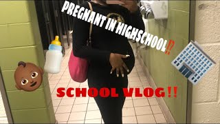 DAY IN THE LIFE OF A PREGNANT TEEN IN HIGHSCHOOL [upl. by Nospmoht]