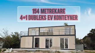 154 METREKARE 4 ODA 1 SALON DUBLEKS EV KONTEYNER [upl. by Anyehs]