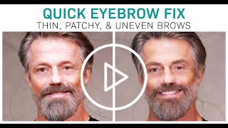 How To Color MEN’S EYEBROWS Quick and Easy [upl. by Ardnosac]