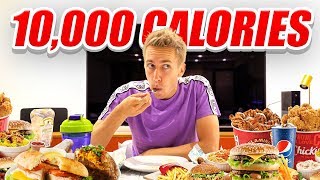 I ATTEMPTED TO EAT 10000 CALORIES IN 24 HOURS CHALLENGE [upl. by Natal]