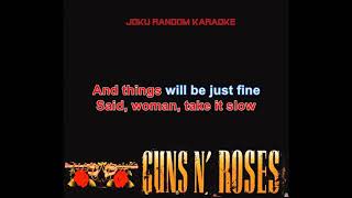 Guns N Roses  Patience Karaoke [upl. by Eglanteen145]