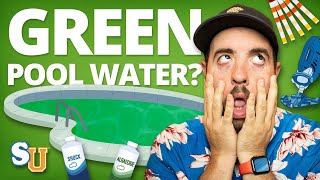 How to Get Rid of POOL ALGAE Green Water [upl. by Neelia422]