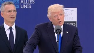 Watch President Trumps speech at NATO HQ [upl. by Anitsrihc474]