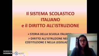 CONCORSO DOCENTI Il sistema scolastico italiano e il diritto allistruzione pillolediripasso [upl. by Yank]