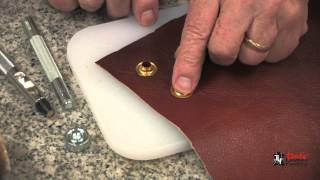 Installing Eyelets And Grommets On Leather [upl. by Nanete]