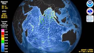 Tsunami Animation Sumatra 2004 [upl. by Powe]