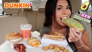 Dunkin Mukbang w the New Avocado Toast [upl. by Nissa]