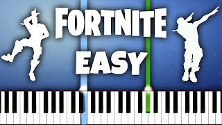 Top 8 FORTNITE DANCES To Play On Piano [upl. by Etnaed828]