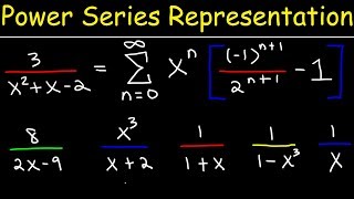 Power Series  Representation of Functions  Calculus 2 [upl. by Searle]