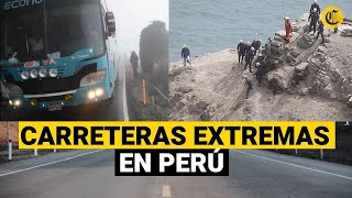 Las CARRETAS PELIGROSAS del Perú además de Pasamayo [upl. by Namqul]