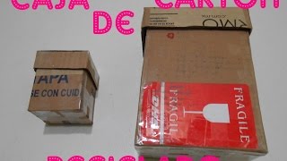 Cómo hacer una caja de cartón reciclado [upl. by Cope]