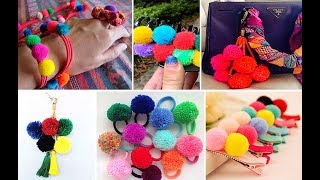 30 ideas con pompones de lana [upl. by Enyale]