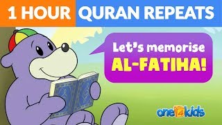 AlFatiha Repeats with ZAKY  Lets Memorise Quran [upl. by Sukcirdor]