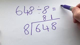 How to divide using short division  the Bus Stop Method [upl. by Atikir]