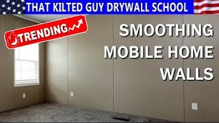 Mobile Home Wall Removal in 2022 Smoothing out the wall strips [upl. by Jevon]