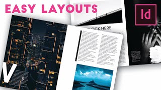 How to make BEAUTIFUL and EASY InDesign Layouts in 9 minutes Episode 1 [upl. by Dolli]