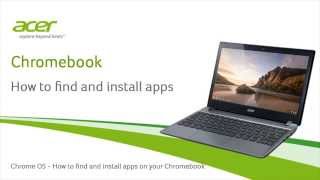 Chromebook  How to find and install apps [upl. by Oirevas]