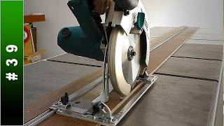 🟢 Homemade Track Saw  DIY Guide Rail for Circular Saw [upl. by Berga869]