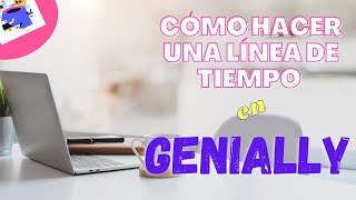 Cómo hacer una LINEA DE TIEMPO en GENIALLY [upl. by Airamana]