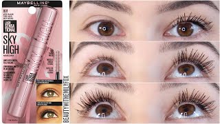 Maybelline Lash Sensational Sky High Mascara  Review amp 12h Wear Test [upl. by Squires]