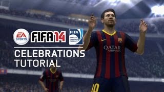 FIFA 14  All New Celebrations Tutorial [upl. by Egreog]