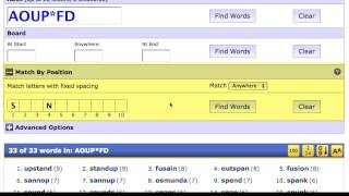 Scrabble Word Finder at Wordplayscom [upl. by Lyndsay]