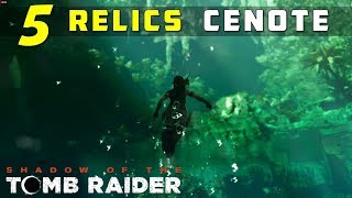 Location of Relics in Cenote  SHADOW OF THE TOMB RAIDER [upl. by Dov503]