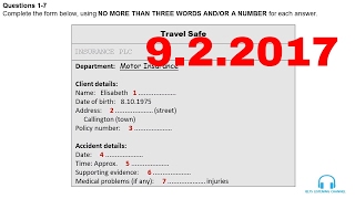 IELTS LISTENING PRACTICE TEST 2017 WITH ANSWERS  922017 [upl. by Crin]