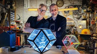 Adam Savages One Day Builds Rhombic Dodecahedron with Matt Parker [upl. by Rabassa]