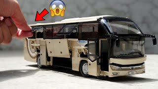 Unboxing of Most Amazing Miniature Yutong Bus 143 Scale Diecast Model that you never seen before [upl. by Anaugal728]