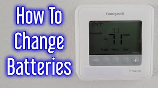 Honeywell Pro Series Thermostat Battery Replacement BATT [upl. by Aneelad]