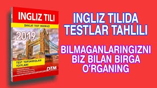 Ingliz tilidan test tahlili  Zamonlar  The verb [upl. by Kilian]