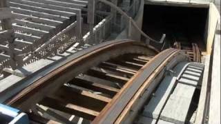 Great White POV Wooden Roller Coaster Moreys Piers Wildwood New Jersey Shore [upl. by Antonino26]