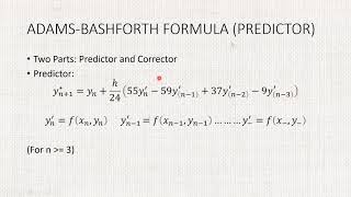 AdamsBashforthMoulton Method  Differential Equations [upl. by Innos]