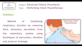 70Performing Chest Physiotherapy [upl. by Warder]