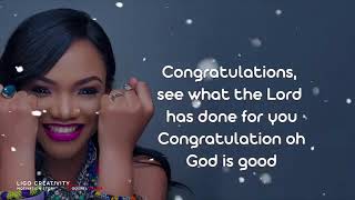 Ada Ehi ft Buchi Congratulations Lyrics Video360p [upl. by Deaner407]