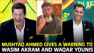 Mushtaq Ahmed Gives a Warning to Wasim Akram and Waqar Younis  AUSvSA  ChampionsTrophy  ZA1K [upl. by Nylekcaj]