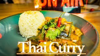 Schnelles Thai Curry mit Hähnchen und Kokosmilch  4K REZEPT [upl. by Giah]