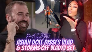 Asian Doll DISRESPECTS Vlad amp Walks Off Set At VLADTV Interview  MAZZYTV [upl. by Melantha]