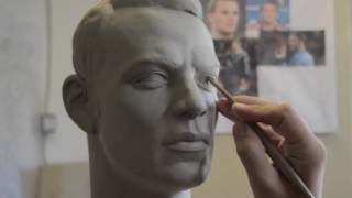 Sculpting a head in clay [upl. by Ik]