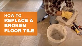 How to Replace a Broken Floor Tile [upl. by Evangelina855]