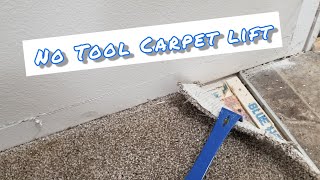 How to Lift Carpet Without Tools [upl. by Einegue]